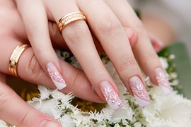 Свадебный дизайн ногтей - идеи свадебного маникюра