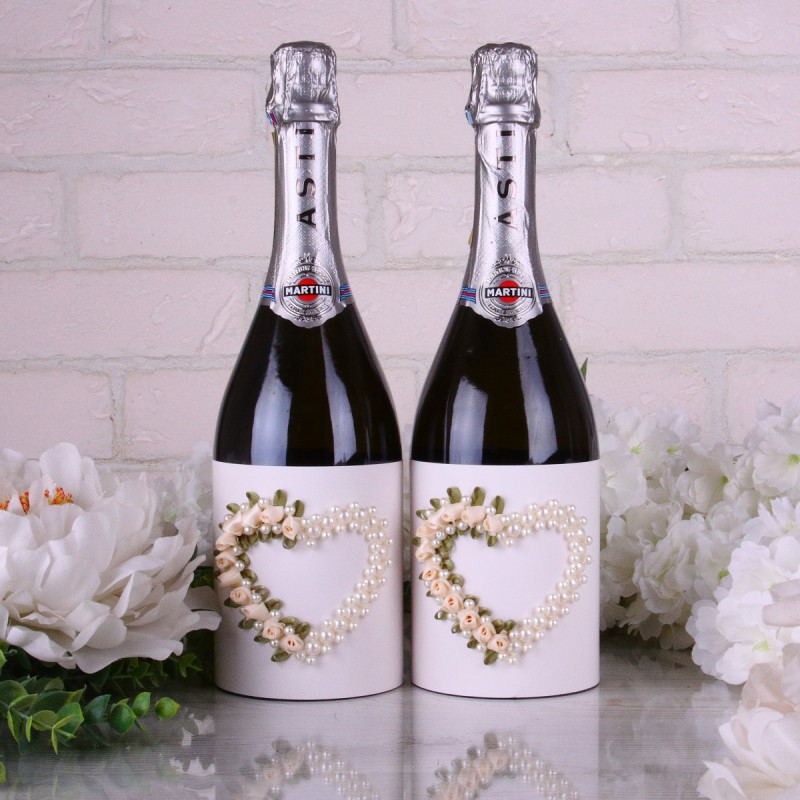 Тубусы «Розарий» на свадебное шампанское