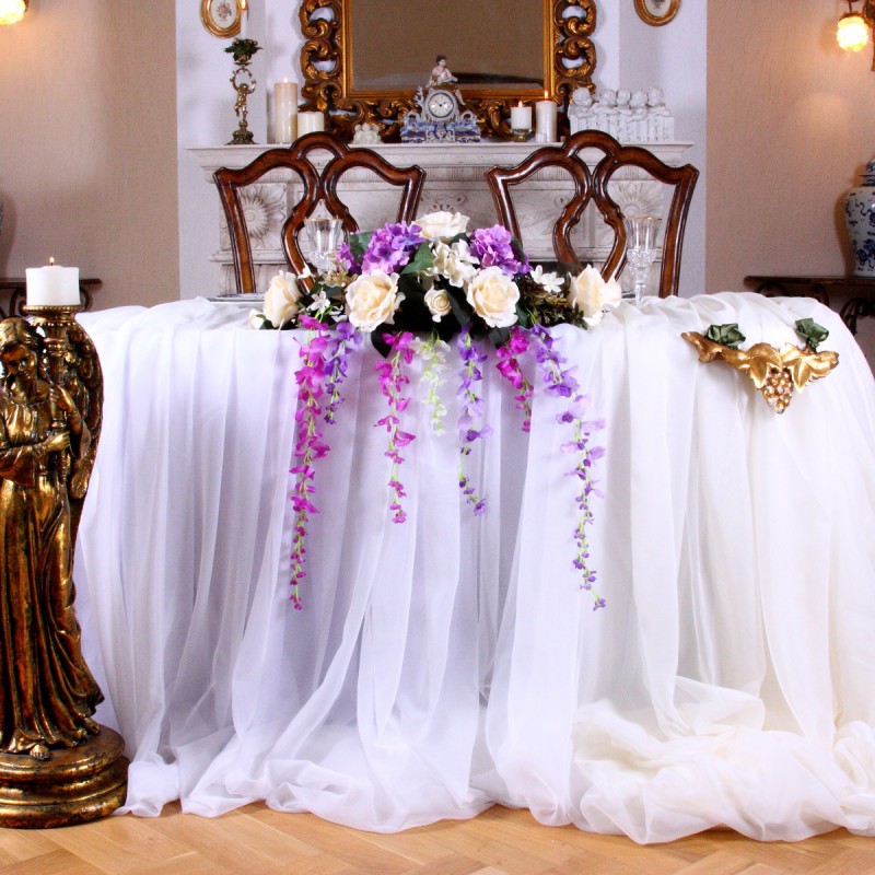 Цветы на стол жениха и невесты 