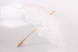 Кружевной зонтик для свадьбы, айвори