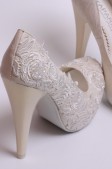Свадебные туфли цвета айвори