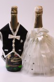 Наряды для свадебного шампанского