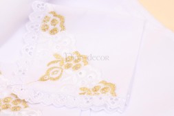 Венчальный набор с золотой вышивкой
