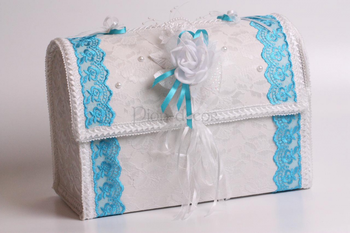 Оформление свадебного сундучка для денег своими руками фото